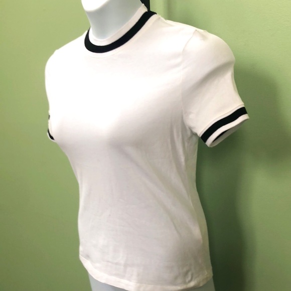 Alexander Wang White Cotton Tshirt Sz S - Picture 4 of 10